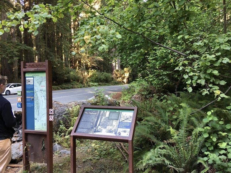 Redwood Highway Marker image. Click for full size.