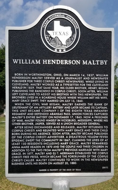 William Henderson Maltby Marker image. Click for full size.