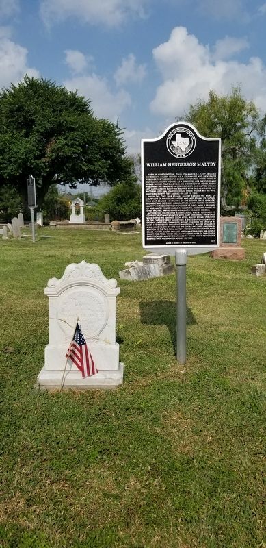 William Henderson Maltby Marker and gravestone image. Click for full size.