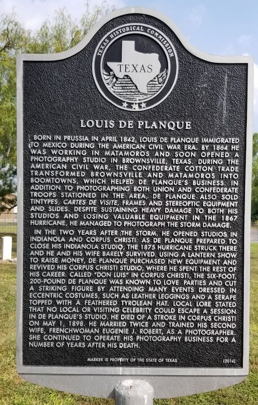 Louis de Planque Marker image. Click for full size.