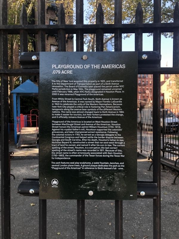 Playground of the Americas Marker. Click for full size. Playground of the Americas Marker image. Click for full size.