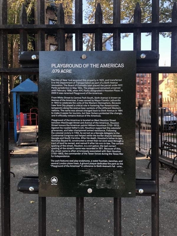 Playground of the Americas Marker image. Click for full size.