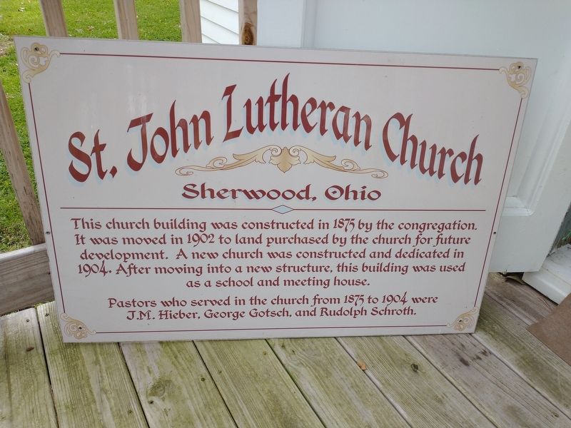 St. Johns Lutheran Church Marker image. Click for full size.