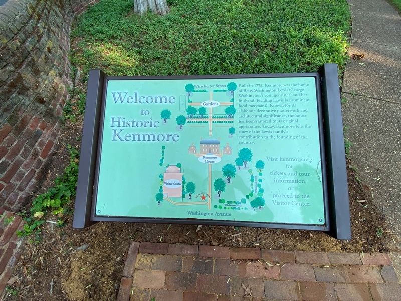 Welcome to Historic Kenmore Marker. Click for full size. Welcome to Historic Kenmore Marker image. Click for full size.