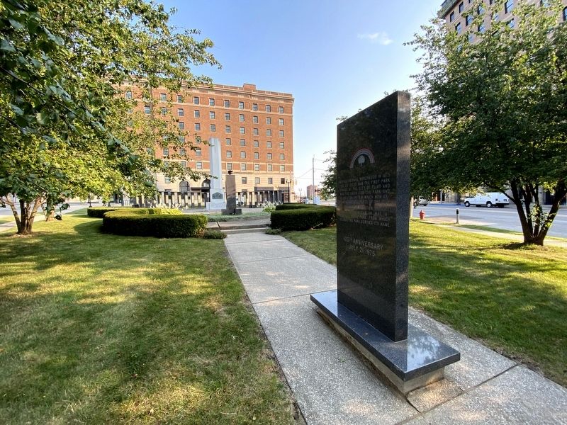 McFarlan Park Marker. Click for full size. McFarlan Park Marker image. Click for full size.