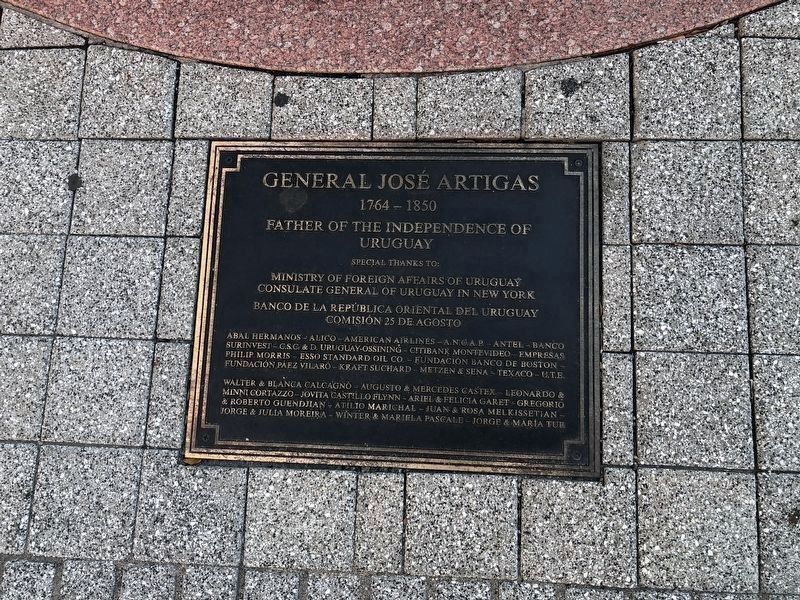 General José Artigas Marker. Click for full size. General José Artigas Marker image. Click for full size.