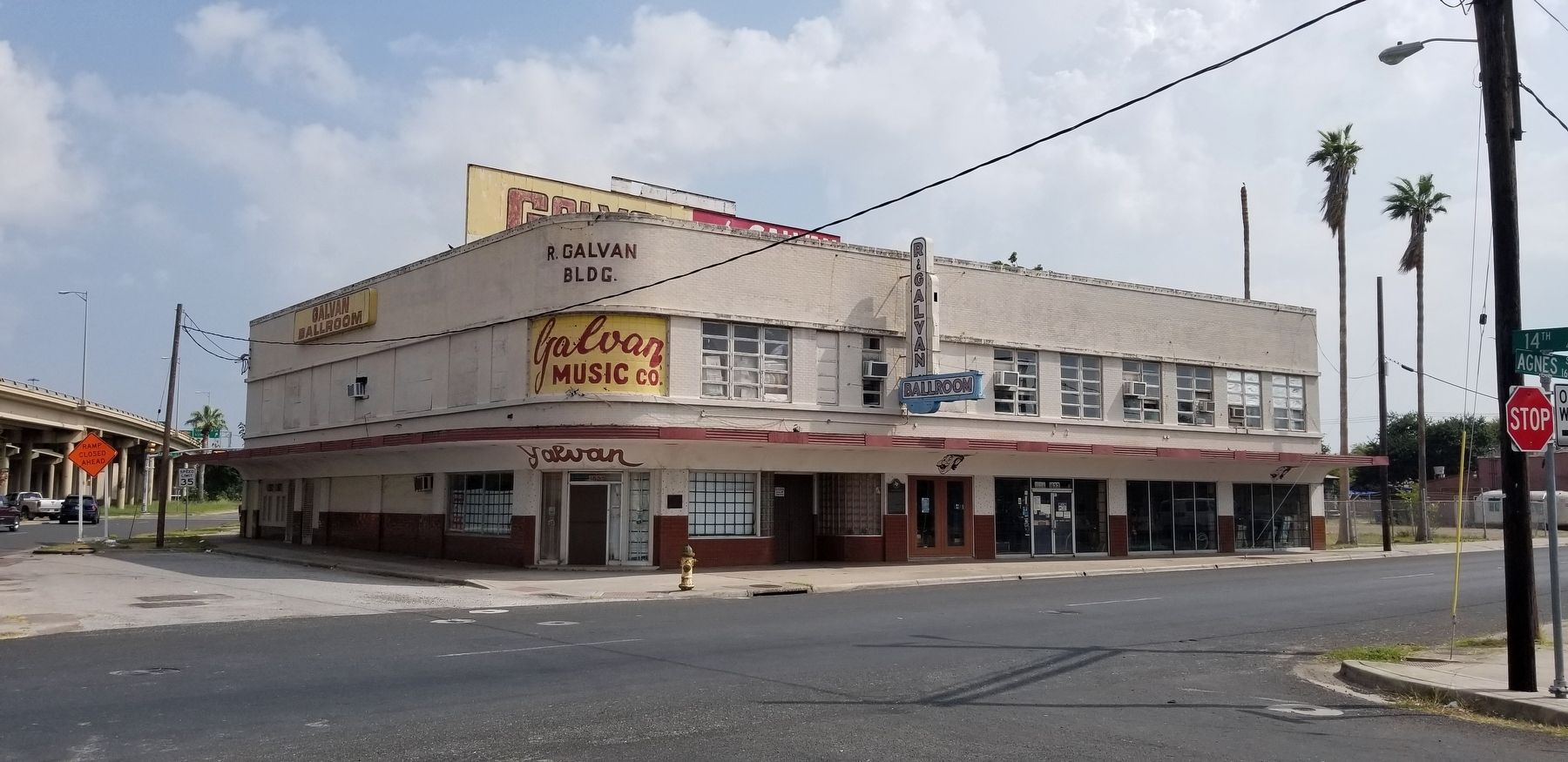 The view of the Galvan Ballroom from across the street. Click for full size. The view of the Galvan Ballroom from across the street image. Click for full size.