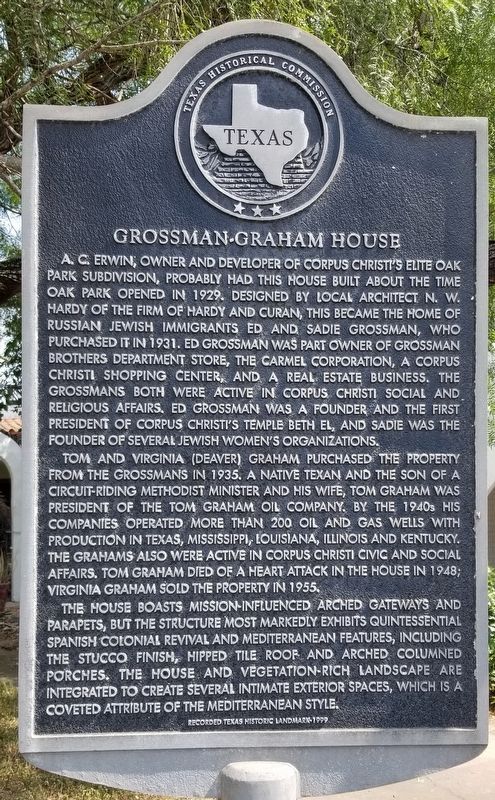 Grossman-Graham House Marker image. Click for full size.