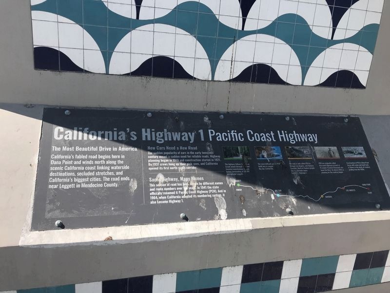 California's Highway 1 Marker image. Click for full size.