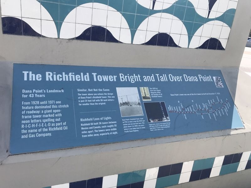 The Richfield Tower Marker image. Click for full size.