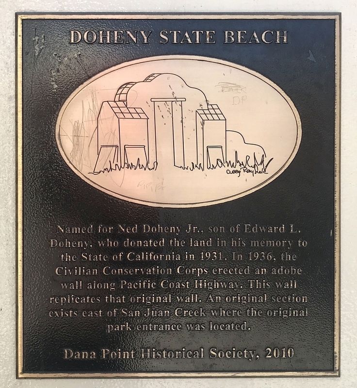 Doheny State Beach Marker. Click for full size. Doheny State Beach Marker image. Click for full size.