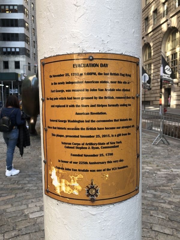 Evacuation Day Marker. Click for full size. Evacuation Day Marker image. Click for full size.