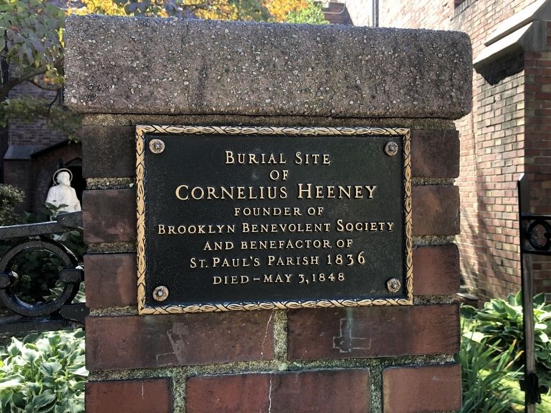 Burial Site of Cornelius Heeney Marker image. Click for full size.