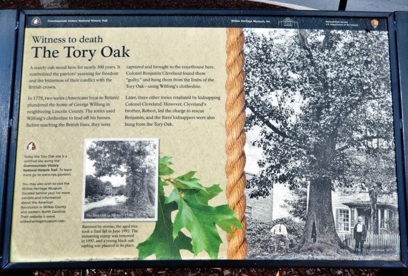 The Tory Oak Marker image. Click for full size.