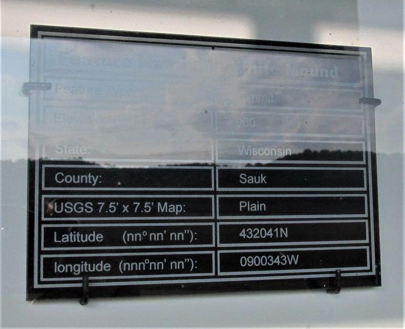 White Mound Settlement Marker. Click for full size. White Mound Settlement Marker image. Click for full size.