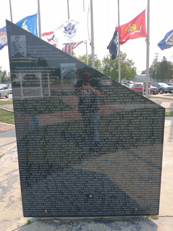 Williams County Vietnam War Memorial image. Click for full size.