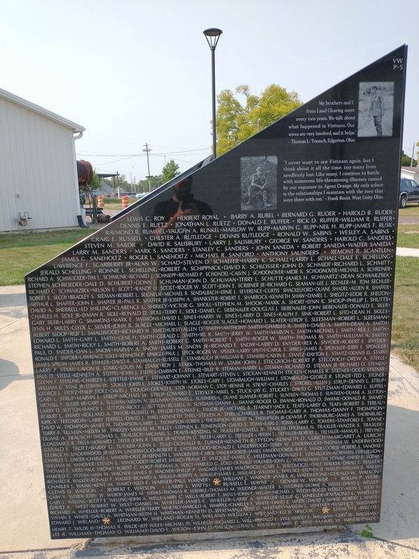 Williams County Vietnam War Memorial image. Click for full size.