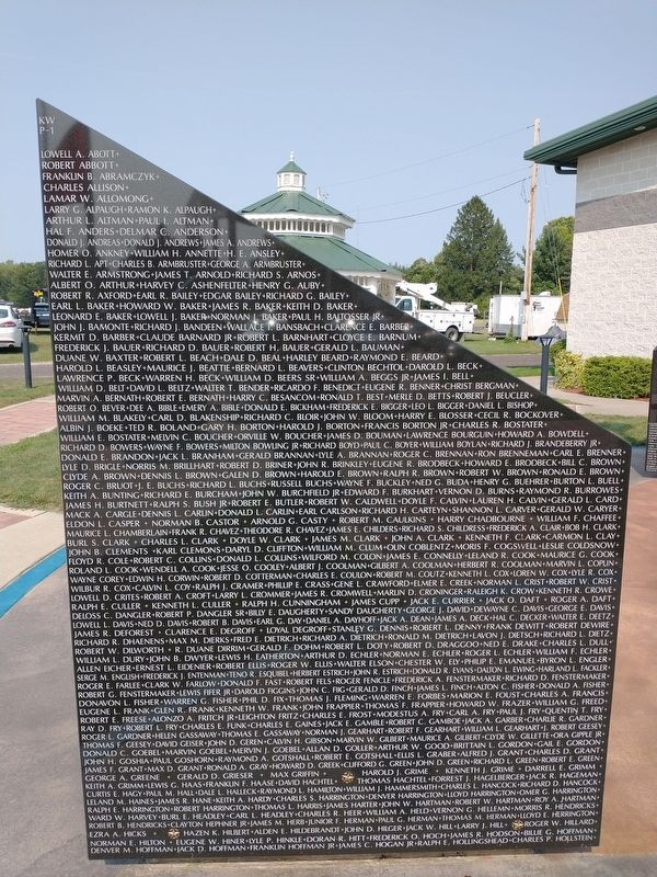 Williams County Korean War Memorial image. Click for full size.