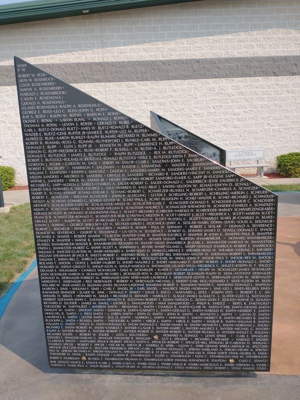 Williams County World War II Memorial image. Click for full size.