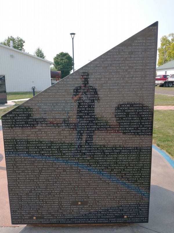 Williams County World War II Memorial image. Click for full size.