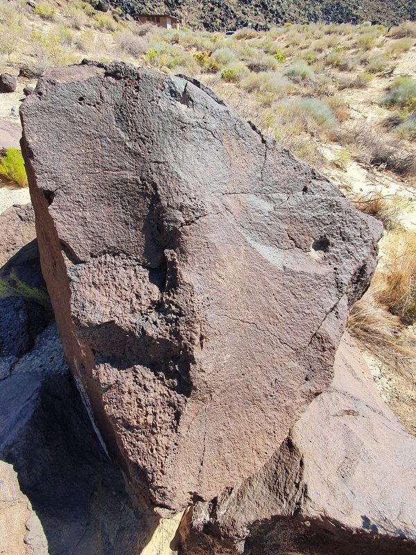 Footprint images near the Petroglyph Meanings - Cliff Base Trail Marker image. Click for full size.