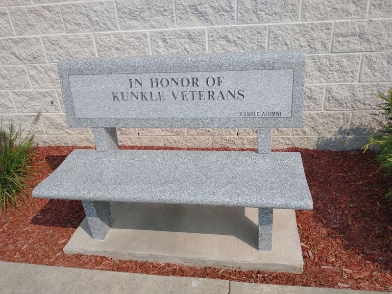 Kunkle Veterans Memorial Bench Marker image. Click for full size.