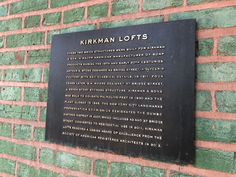Kirkman Lofts Marker. Click for full size. Kirkman Lofts Marker image. Click for full size.