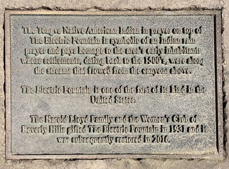 Electric Fountain Marker. Click for full size. Electric Fountain Marker image. Click for full size.