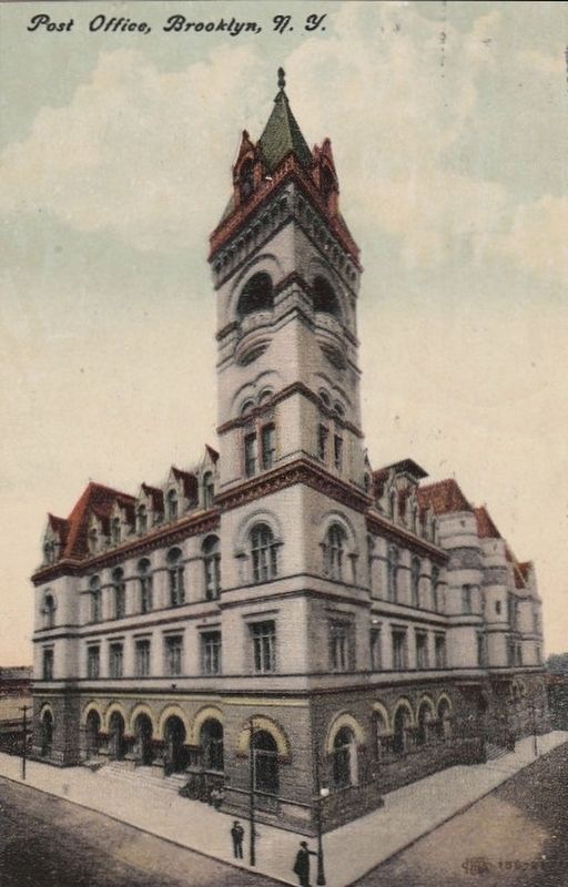 <i>Post Office, Brooklyn, N.Y.</i>. Click for full size. <i>Post Office, Brooklyn, N.Y.</i> image. Click for full size.