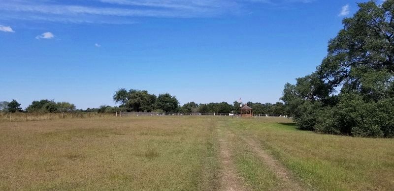 The view of the road to the Freyburg United Methodist Church Cemetery image. Click for full size.