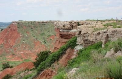 Red Mesas of the Blaine Escarpment near the marker. Click for full size. Red Mesas of the Blaine Escarpment near the marker image. Click for full size.