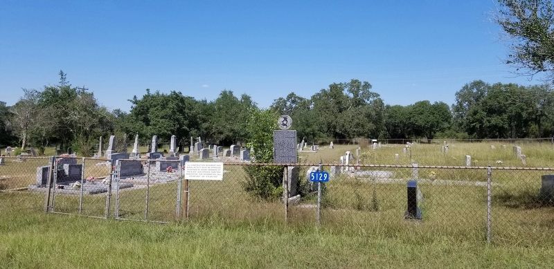 The Black Jack Springs Cemetery and Marker. Click for full size. The Black Jack Springs Cemetery and Marker image. Click for full size.