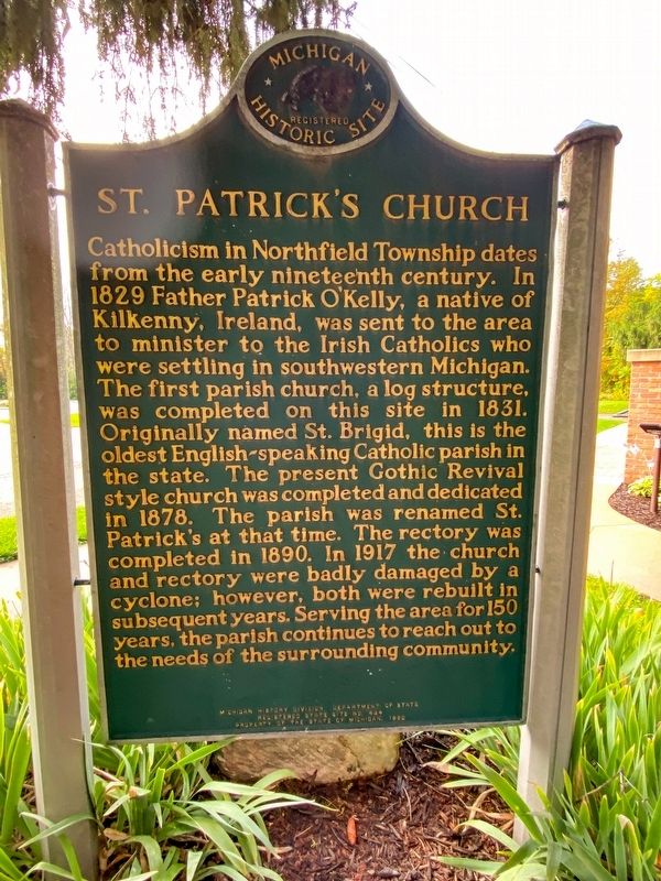 St. Patrick's Church Marker. Click for full size. St. Patrick's Church Marker image. Click for full size.