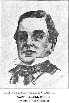 Samuel Morey - Inventor of the Steamboat image. Click for full size.