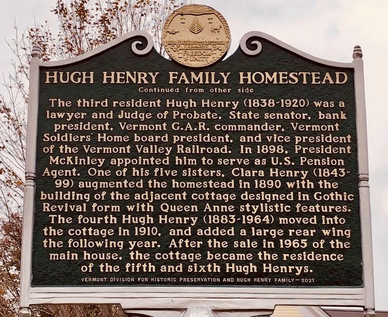 Hugh Henry Family Homestead Marker image. Click for full size.