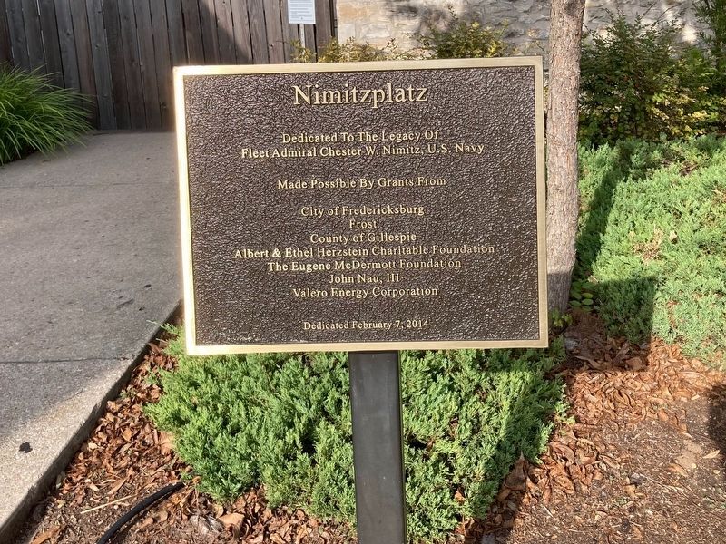 Nimitzplatz Marker. Click for full size. Nimitzplatz Marker image. Click for full size.
