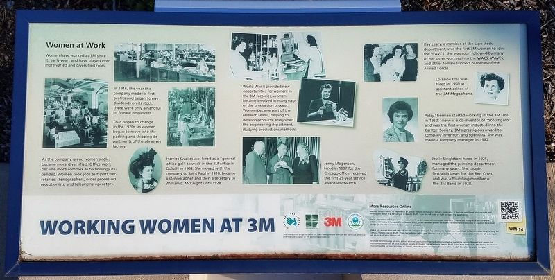 Working Women at 3M marker. Click for full size. Working Women at 3M marker image. Click for full size.