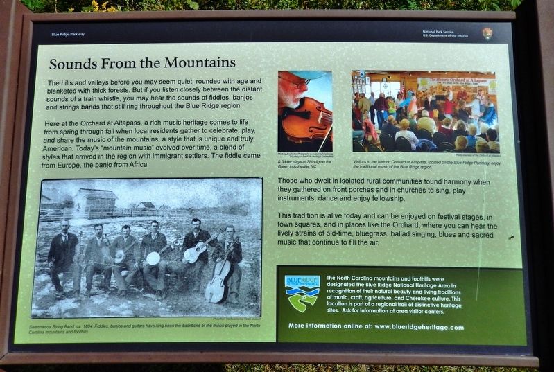 Sounds From the Mountains Marker. Click for full size. Sounds From the Mountains Marker image. Click for full size.