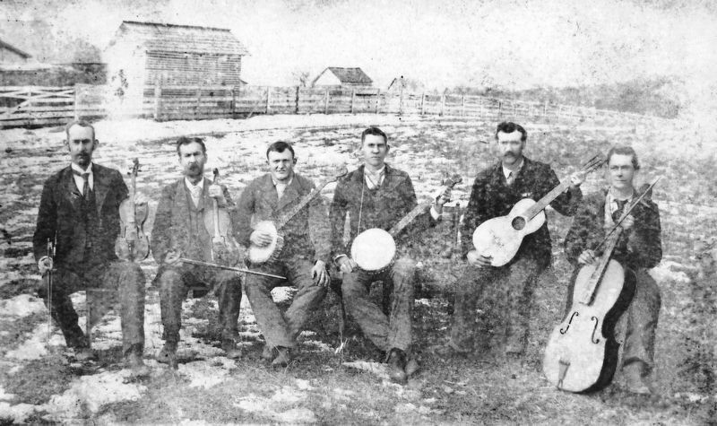 Marker detail: Swannanoa String Band, ca. 1894 image. Click for full size.