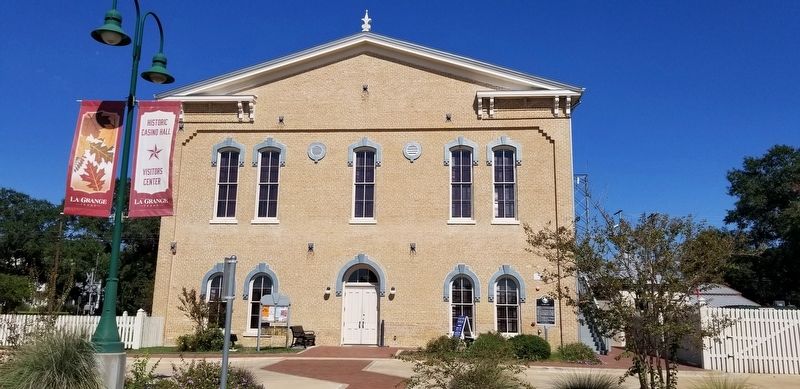 The front of the Casino Hall and Marker. Click for full size. The front of the Casino Hall and Marker image. Click for full size.