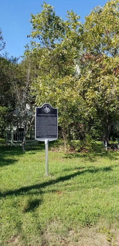 The Webb-Schneider House and Marker image. Click for full size.