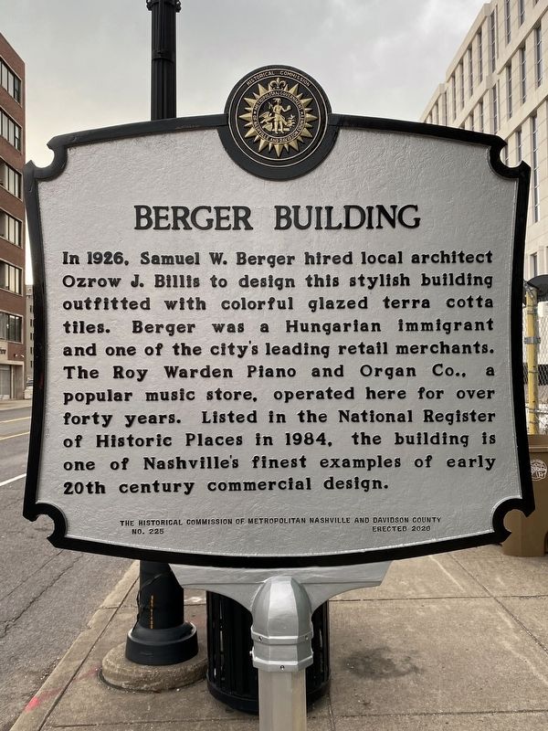 Berger Building/WDAD Radio Station Where Dollars are Doubled Marker image. Click for full size.