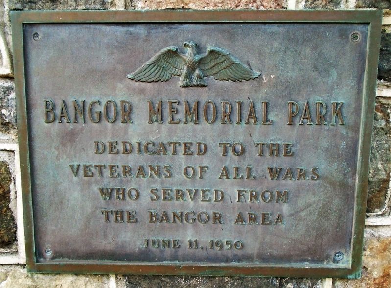 Bangor Memorial Park Marker image. Click for full size.