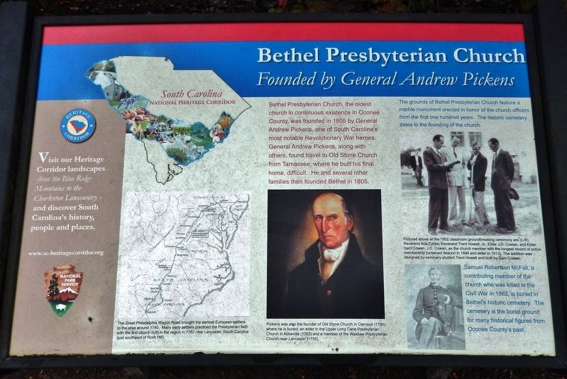 Bethel Presbyterian Church Marker image. Click for full size.