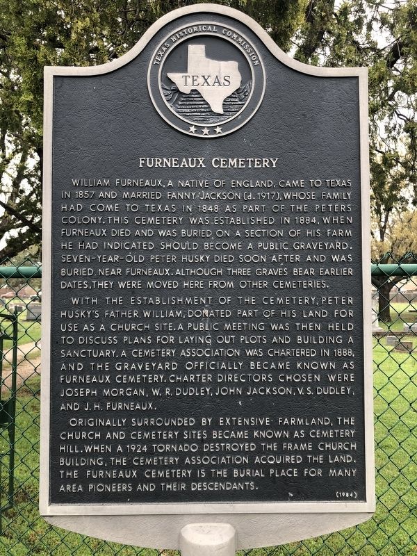 Furneaux Cemetery Marker image. Click for full size.
