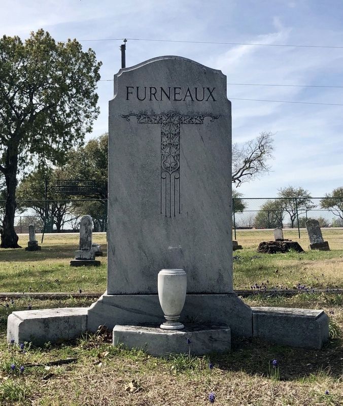 Furneaux gravestone at the cemetery image. Click for full size.