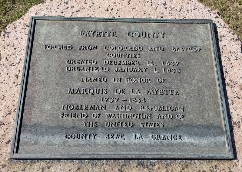 Fayette County Marker. Click for full size. Fayette County Marker image. Click for full size.