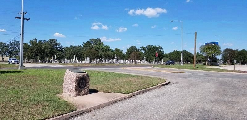 The view of the Fayette County Marker from the road. Click for full size. The view of the Fayette County Marker from the road image. Click for full size.