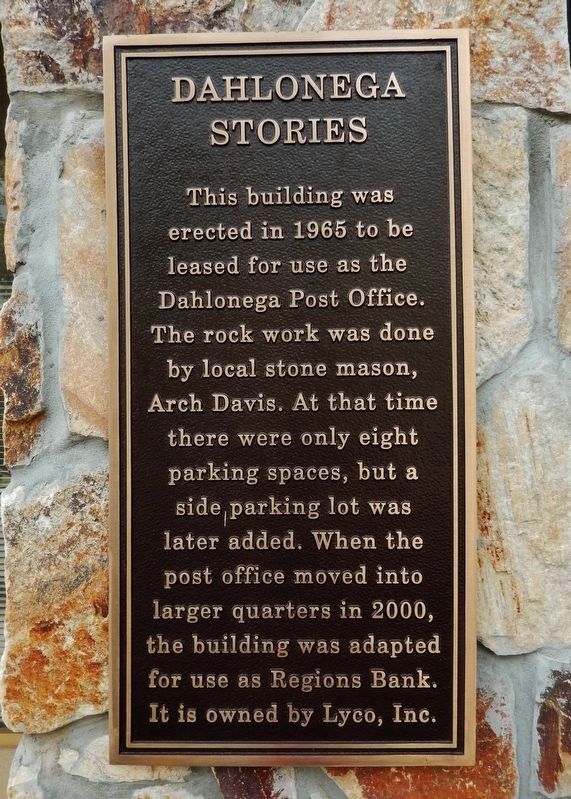 Dahlonega Stories Marker<br>1965 Dahlonega Post Office Building image. Click for full size.