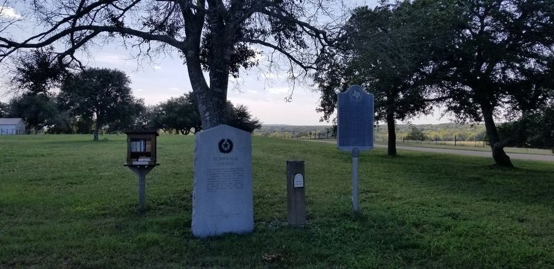 The Rutersville College Marker is the marker on the left of the two markers image. Click for full size.
